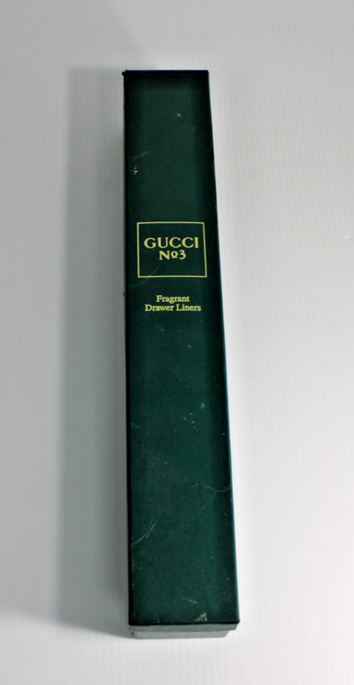Vtg 1980s Gucci No 3 Fragrant Drawer Liners Original Box 6 Scented Sheets 18x24